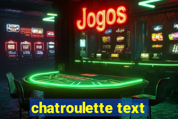 chatroulette text